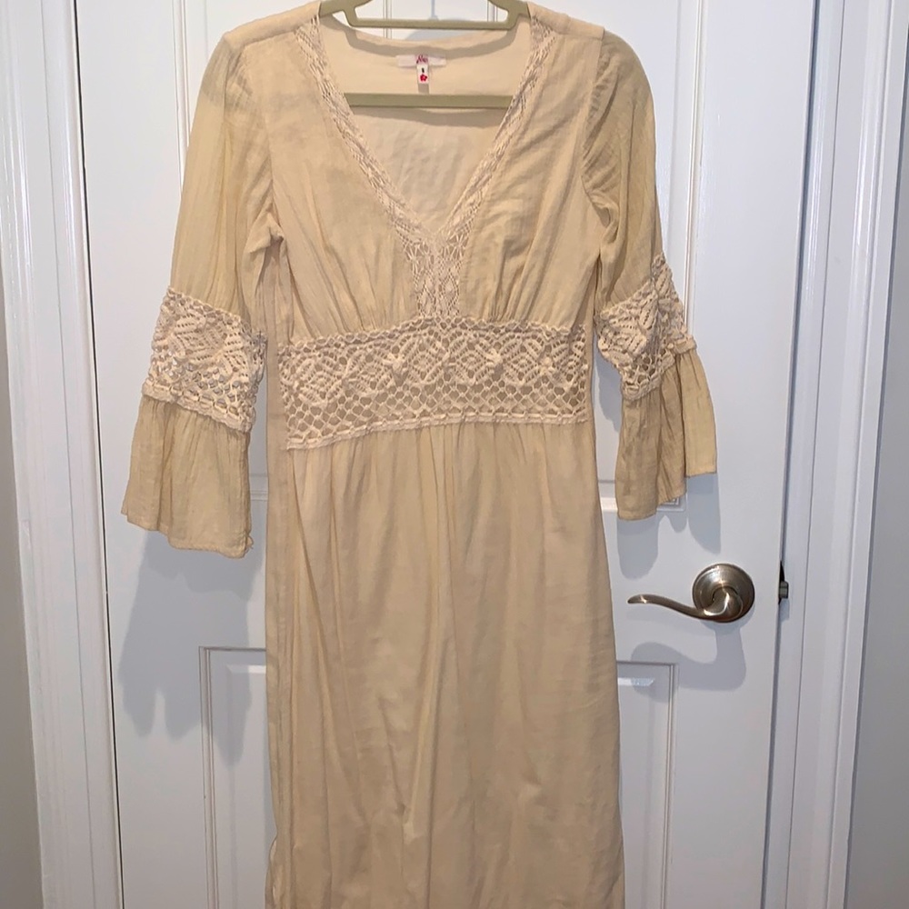 JOIE crochet maxi dress